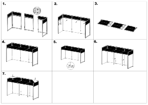 VONYX DBA200 - Ecran DJ pliable, 2 m, table intégrée, avec lycras blanc et noir