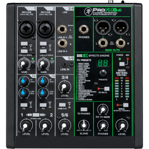 MACKIE - SMK PROFX6V3 - Console de mixage - Analogique USB 6 canaux + effets