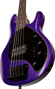 STERLING BY MUSIC MAN GSB RAY35-PSK-R2 - StingRay35 - Purple Sparkle - 5 cordes