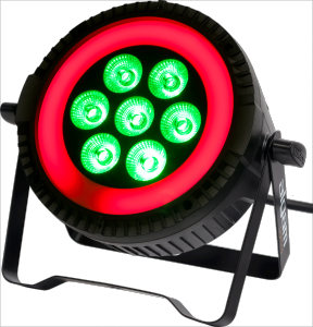 ALGAM LIGHTING LAL PARWASH76-RING - Wash - Par LED 7x 6W + anneau LED RVB