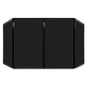 VONYX DB2B - Ecran DJ dépliable 120 x 70, noir (4 panneaux)