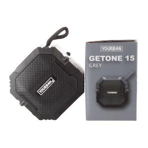 YOURBAN GETONE 15 GREY - Enceinte Nomade Bluetooth Compacte - Couleur Grise