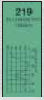 Feuille de Gelatine Vert Fluo code couleur 219 - 500 x 750 mm