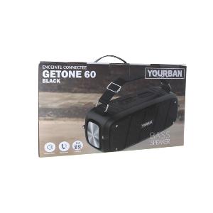 YOURBAN GETONE 60 BLACK - Enceinte Nomade Bluetooth Compacte - Couleur Noire