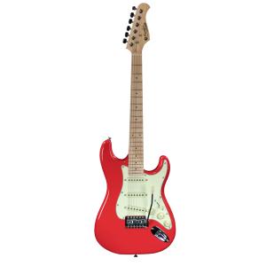 PRODIPE GUITARS JMF STJUNIOR FR - Guit&res électrique 1/2 Fiesta Red + Housse