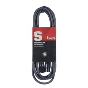 STAGG SDX5-3 - Câble DMX, XLR/XLR (m/f) (5 broches), 3 m