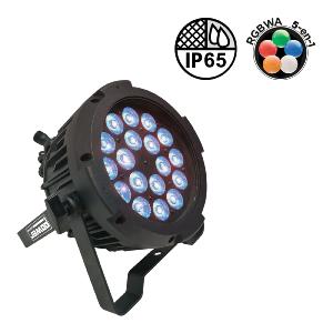 POWER LIGHTING - PAR SLIM 18x10W IP65 PENTA25 - Par slim 18 leds de 10W 5en1