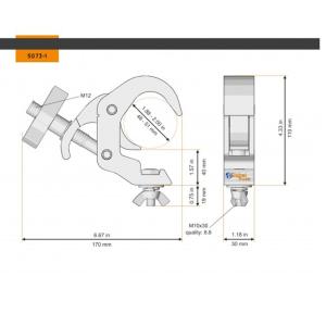 GLOBAL TRUSS 5073-1 - collier selflock clamp 250kg, easy