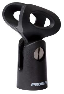 Proel APM35 - Pince micro, diamètre 22 à 27 mm, double filetage 3/8" et 5/8"