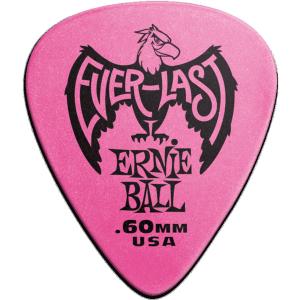 ERNIE BALL AEB 9179 - médiators Sachet de 12 rose 0,60mm