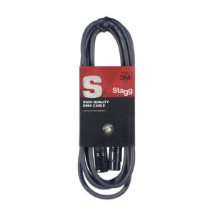 STAGG SDX3-3 - Câble DMX, XLR/XLR (m/f), 3 m