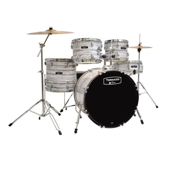 TORNADO BY MAPEX - batterie 18" 5F Wood Grain White