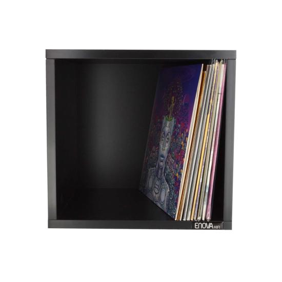 ENOVA VINYLE BOX 120BL - Meuble noir pour 120 vinyles