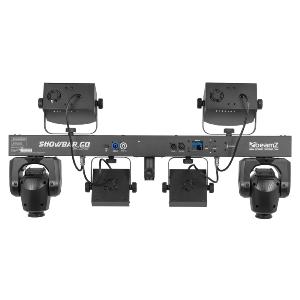 BEAMZ SHOWBAR GO GLOW - Barre 2 lyres spot 30w 4in1 + 2 derby + 2 par + strob