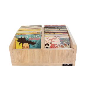 ENOVA VINYLE BAC 45T SWE - Meuble bois pour vinyles 45 tours