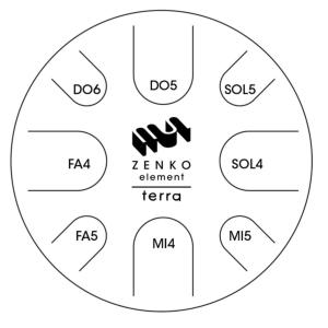 METAL SOUNDS ZENKO ELEMENT - Steel Tongue Drum -Terra