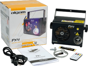 ALGAM LIGHTING LAL FX-4 - Projecteur 4-en-1 roue de gobos LED