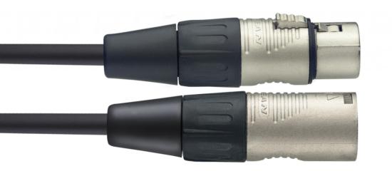 STAGG NMC1R - Câble de microphone XLR/XLR (m/f), 1 m, série N