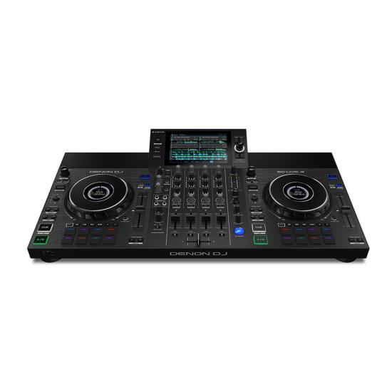 DENON SCLIVE4 - Systeme DJ Autonome 4 voies Jog WHEELS 6" LCD - Ecran 7" Tactile