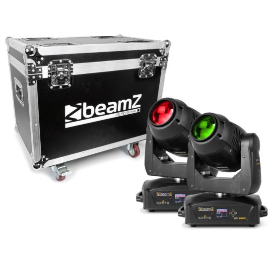 BeamZ IGNITE180B - lyre led beam 180 W, set de 2 dans un flightcase