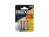 Blister de 4 piles LR03 MAXELL 1.5 Volts Alcaline AAA 0% de mercure