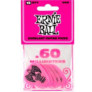 ERNIE BALL AEB 9179 - médiators Sachet de 12 rose 0,60mm