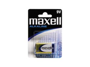 Blister de 1 piles 6LR61 MAXELL 9 Volts Alcaline AAA 0% de mercure