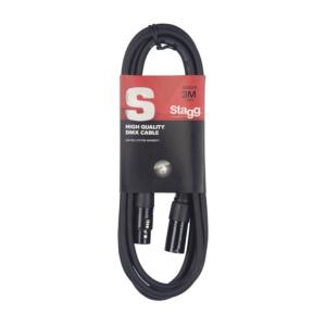 STAGG SDX3-5 - Câble DMX, XLR/XLR (m/f) (5 broches), 3 m