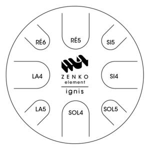 METAL SOUNDS ZENKO ELEMENT - Steel tongue drum - Ignis