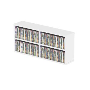 GLORIOUS CD BOX 180 WHITE - casier de rangement 180 cd finition blanche