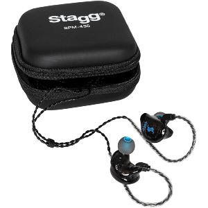 Stagg SPM-435 BK - écouteurs intra-auriculaires de monitoring 4 voies