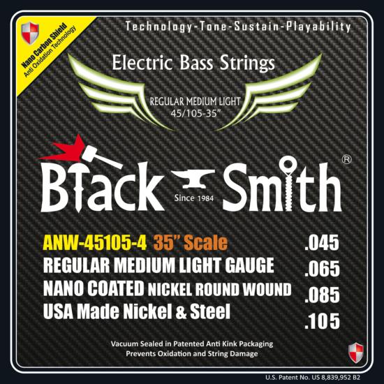 BLACK SMITH A-NW45105-435 - cordes basse 4 cordes 45-105 35