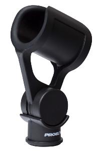 Proel APM45 - Pince micro en ABS, Ø 32 - 39 mm, double filetage 3/8" et 5/8"