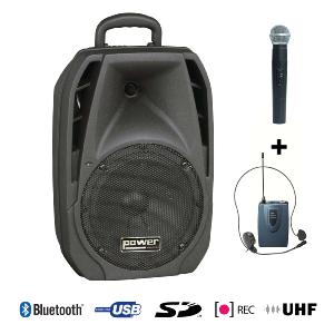 POWER ACOUSTICS - BE 4400 UHF PT MK2 - Sono portable USB + SD + accessoires