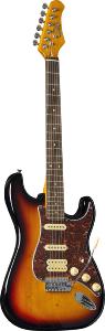 EKO GEE ST350-SB - ST 350 - Type Strat vintage HSS - Sunburst