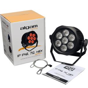 ALGAM LIGHTING  LAL IP-PAR-712-HEX - Projecteur à LED 7 x 12W RGBWAU IP65