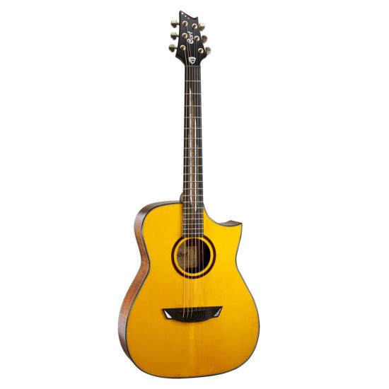 CORT LUXE-CNAT - Guitare électroacoustique folk, naturel brillant