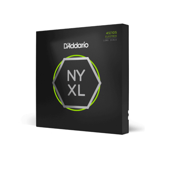 D'ADDARIO NYXL45105 - Set Long Scale, Light Top / Med Bottom, 45-105