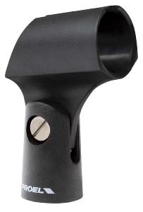 Proel APM10 - Pince de micro, ABS, Ø 22 - 26 mm, double filetage 3/8" et 5/8"