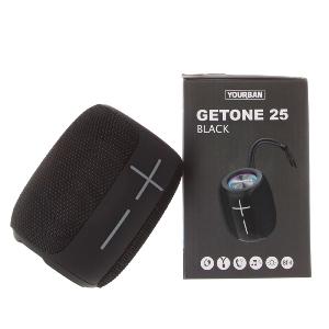 YOURBAN GETONE 25 BLACK - Enceinte Nomade Bluetooth Compacte - Couleur Noire