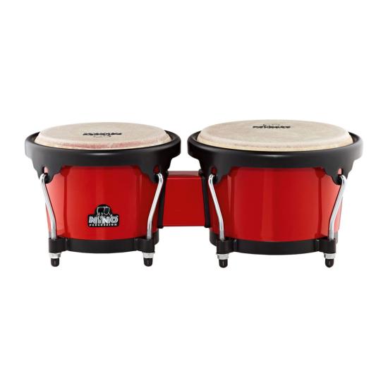 NINO PERCUSSION - BONGOS NINO ABS 6.5/7.5" ROUGE - NOIR