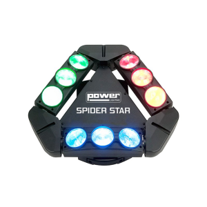 SPIDER STAR - Powerlighting effet à led 9 x 12W Cree RGBW