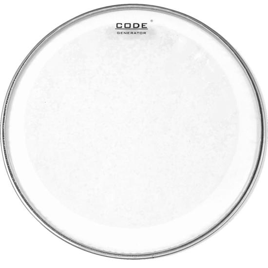 CODE DRUMHEADS PCO GENCL12 - Frappe ou résonance - Transparente 12"