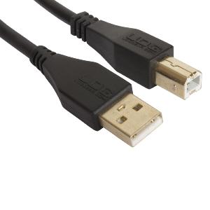UDG U 95002 BL - Câble UDG USB 2.0 A-B Noir Droit 2m