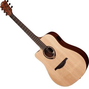 LAG GLA TL70DCE - Lefty dreadnought cutaway electro