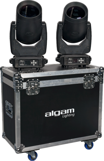 ALGAM LIGHTING LAL MB100-FLIGHT-DUO - Pack 2 x MB100 en flight case