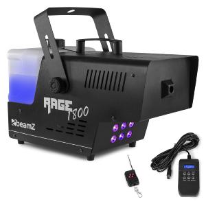 BEAMZ RAGE1800LED - MACHINE A FUMEE 1800W, EFFET LED AVEC PROGRAMMATEUR