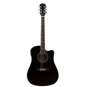 DE SALVO DS AG1CEQBK - guitare acoustique cut-away black eq - intro