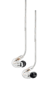 Shure - SE215-CL Dynamique 1 voie translucide EAR MONITOR