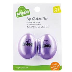 NINO PERCUSSION - PAIRE OEUF-SHAKER NINO VIOLET